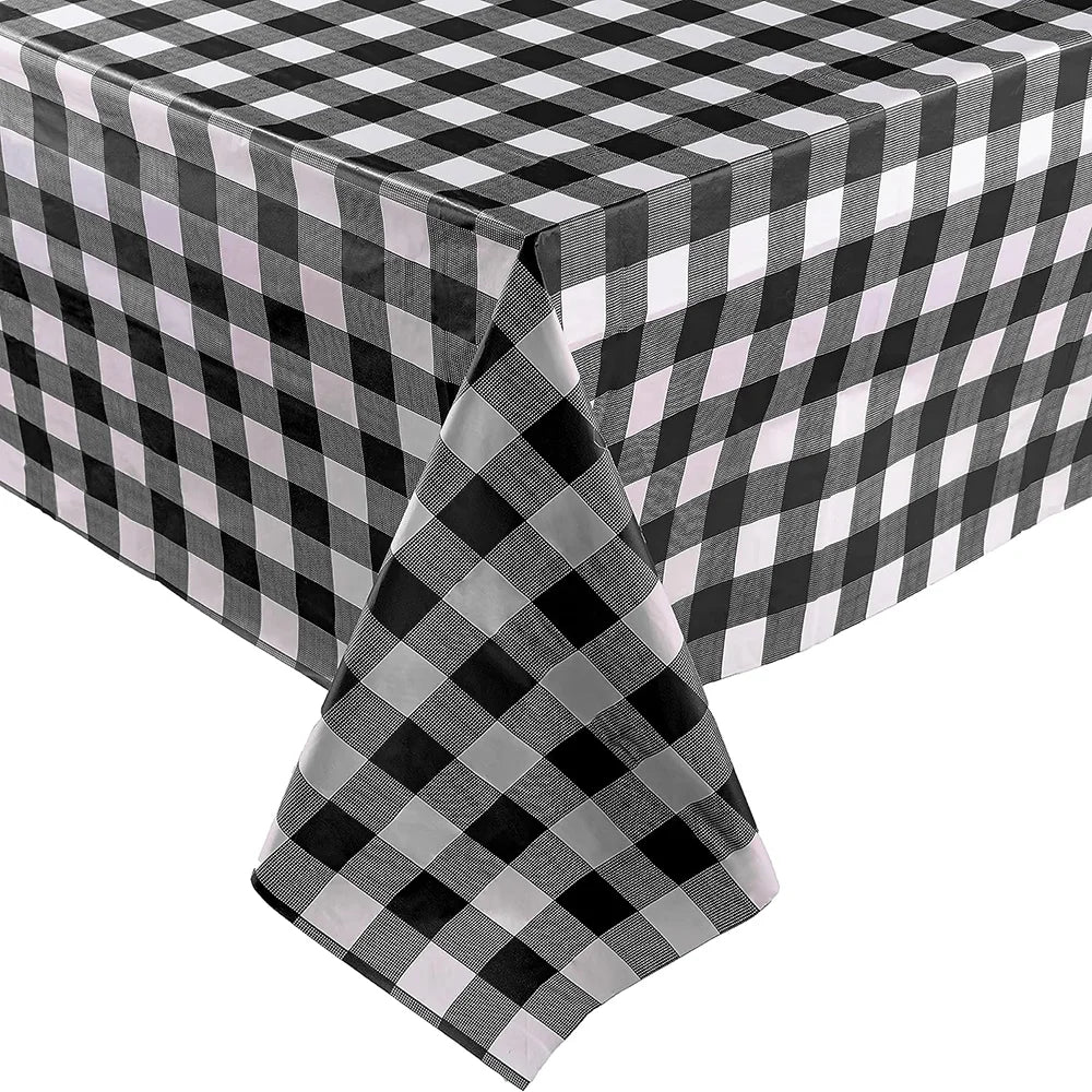 Checkered Disposable Tablecloth