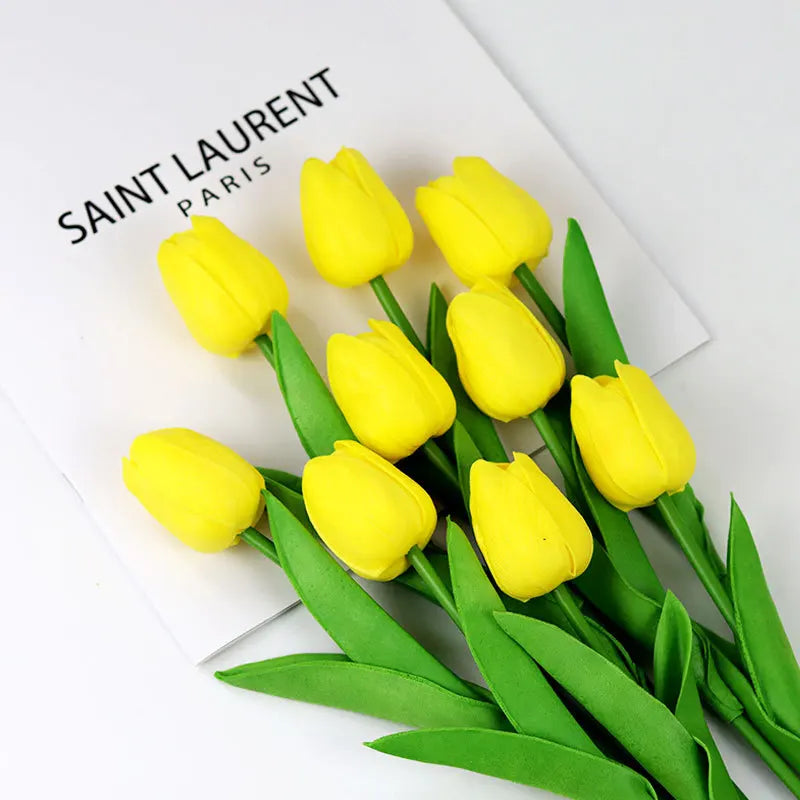 Vibrant Artificial Tulips