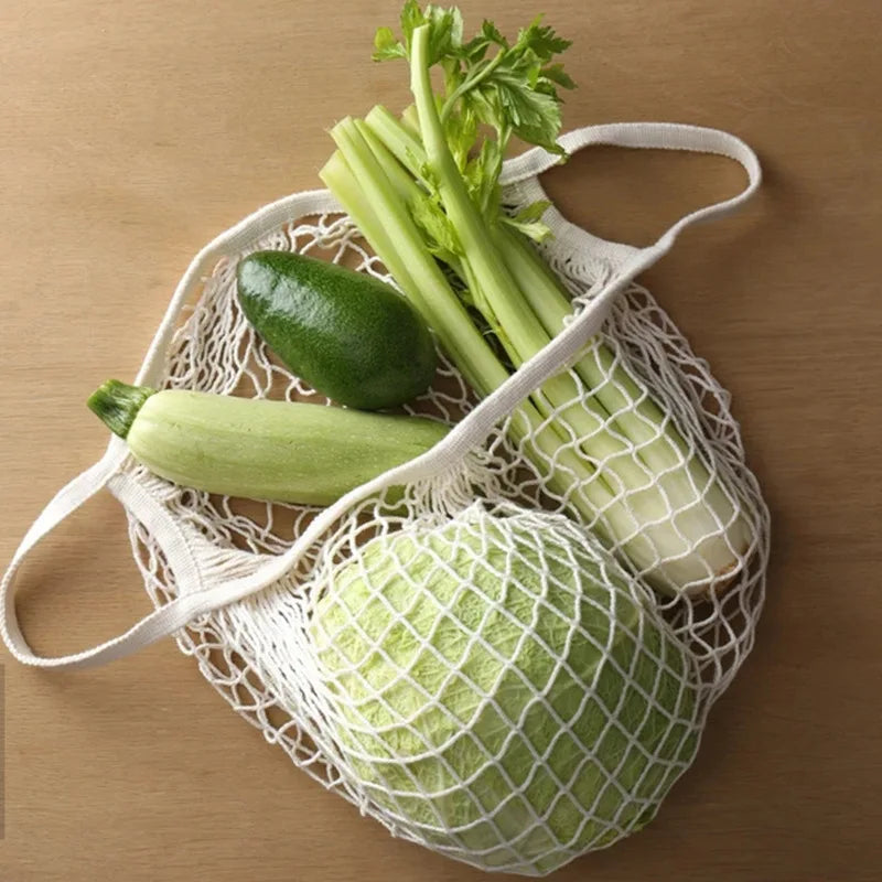 Trendy Cotton Mesh Tote Bag
