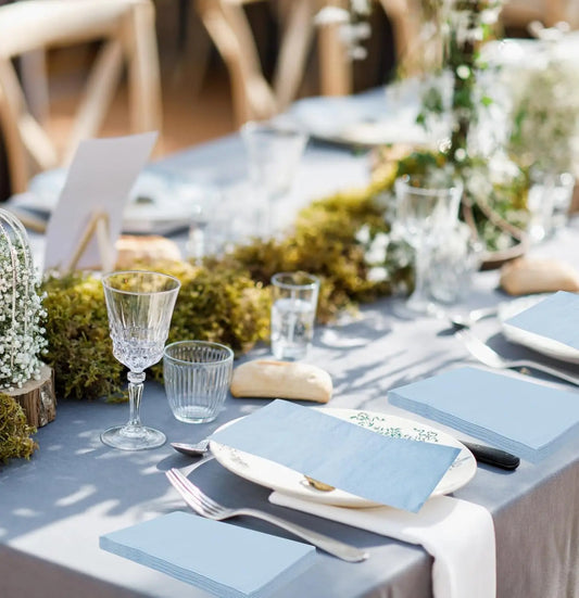 Dusty Blue Cocktail Napkins