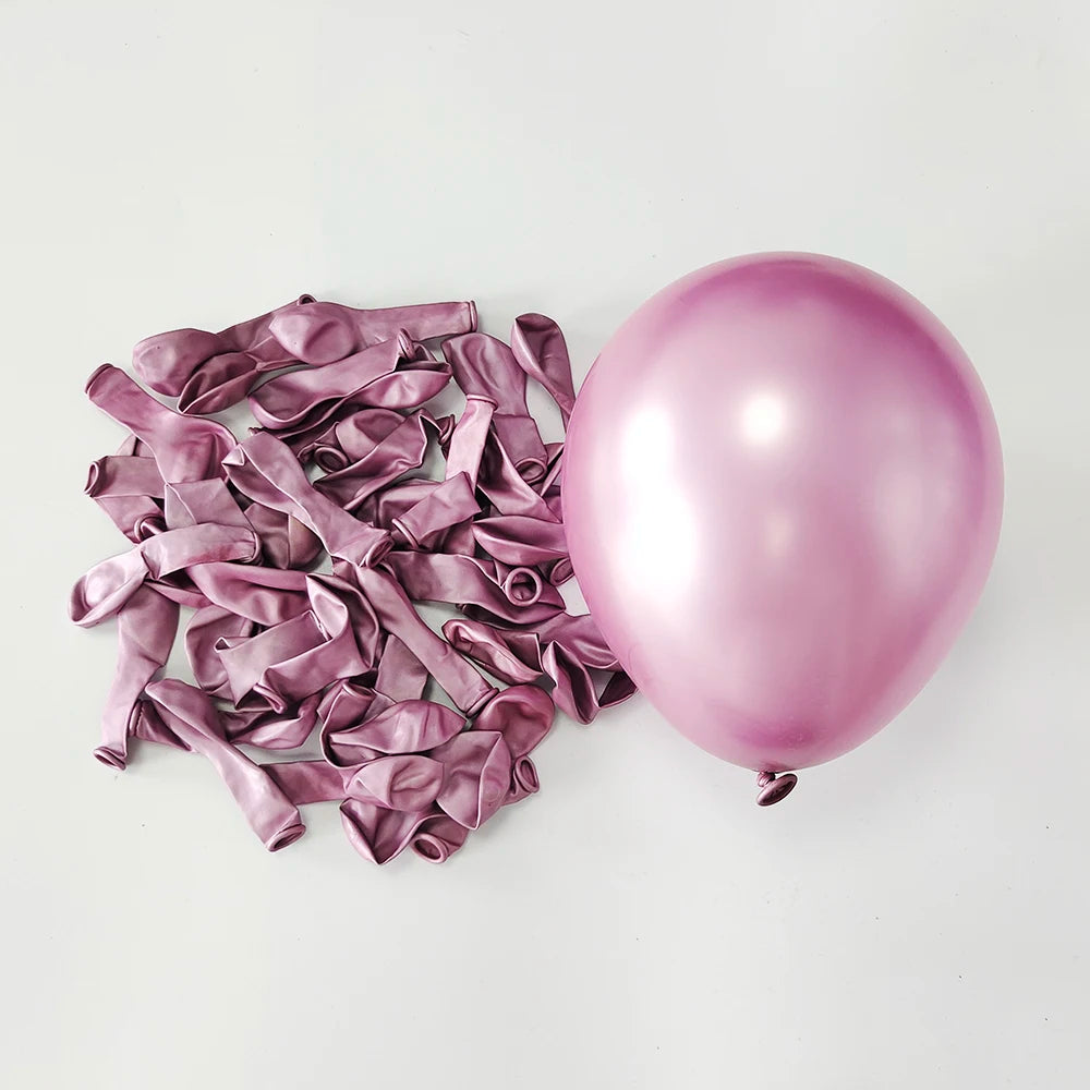 Disco Metallic Latex Balloons
