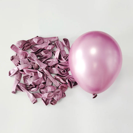 Falling in Love Metallic Latex Balloons