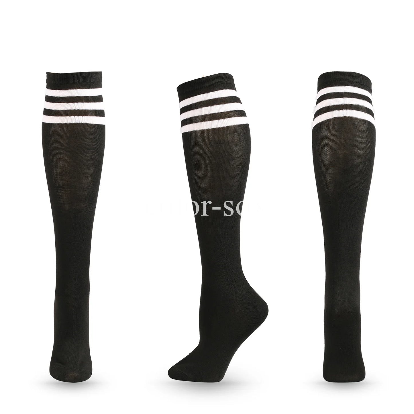 Striped Knee-High Socks