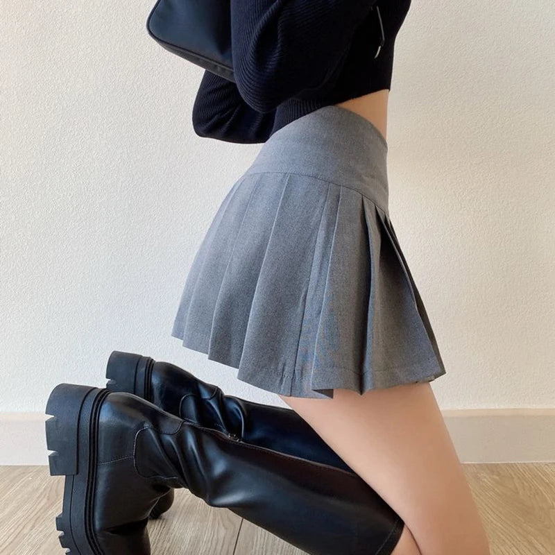 Fashion Pleated Mini Skirt