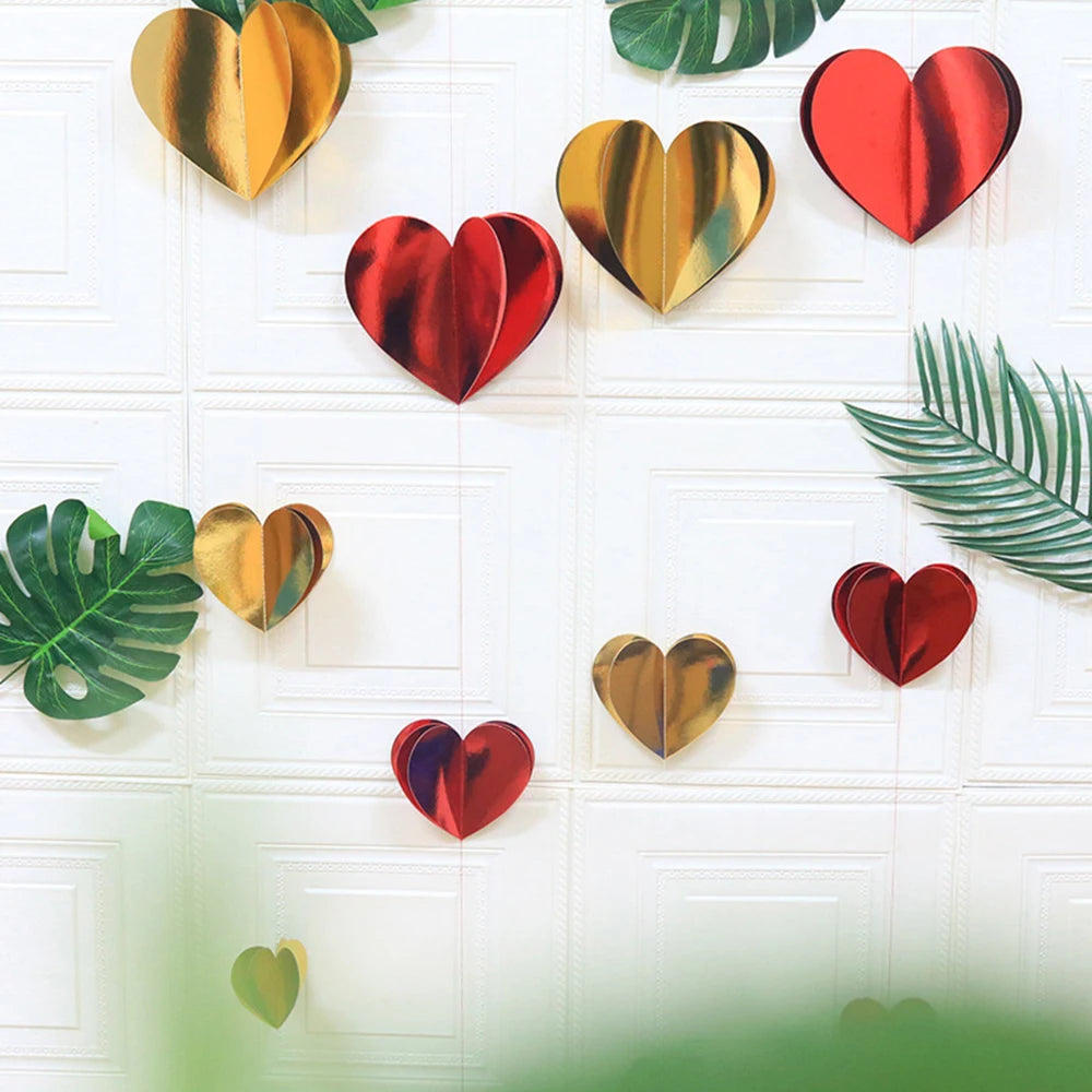 3D Heart Garland