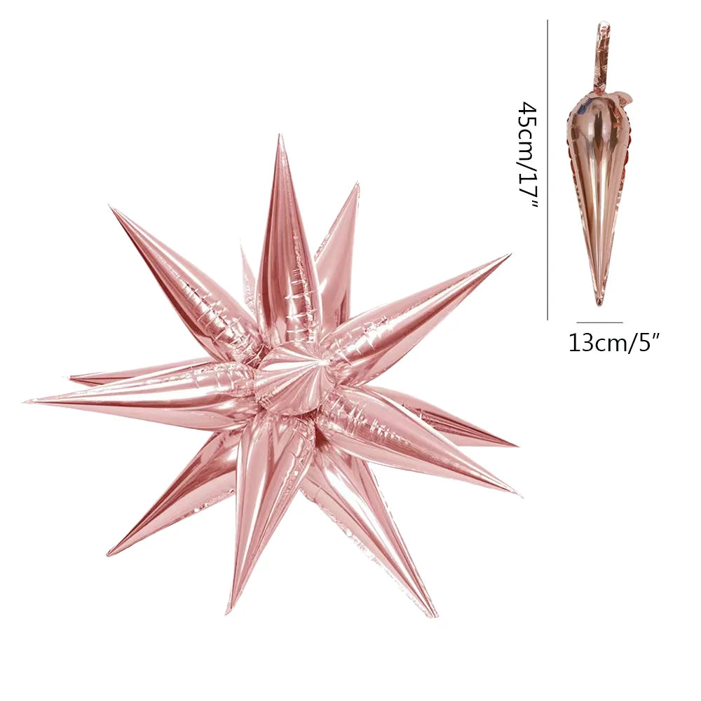 Disco Explosion Star Foil Balloons