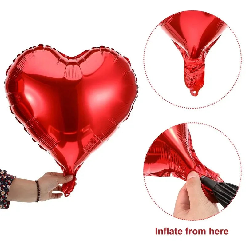 Red Heart Balloons