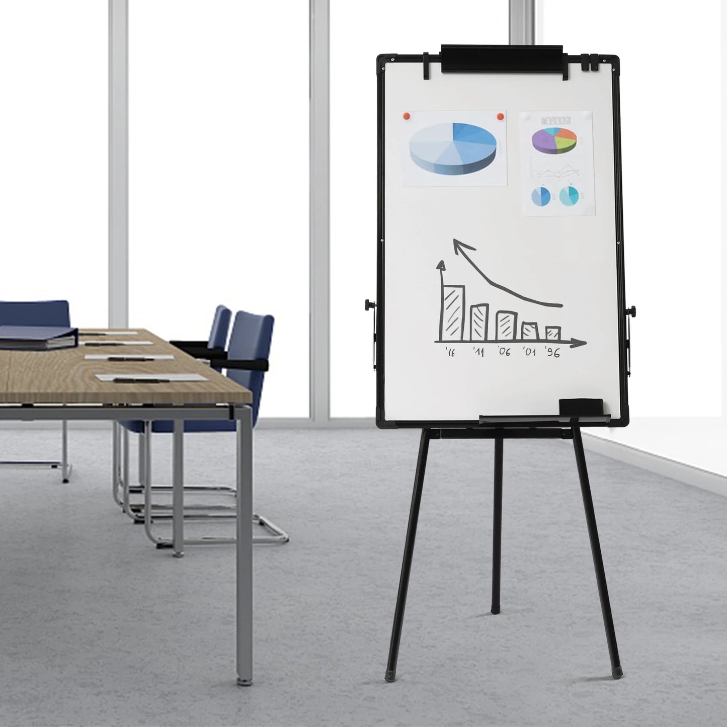 Magnetic Whiteboard Easel
