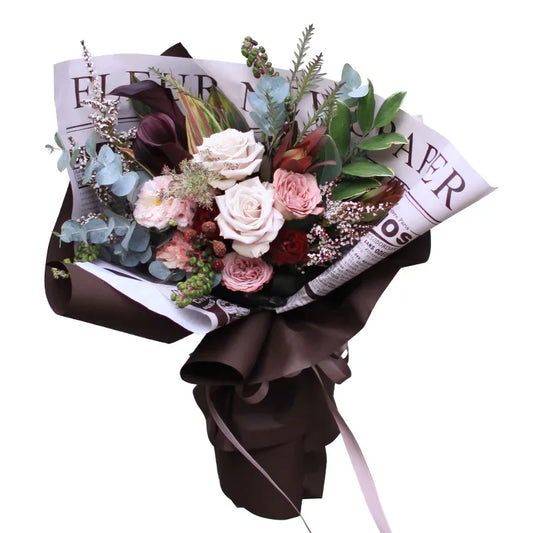 English Print Newspaper Wrapping Paper