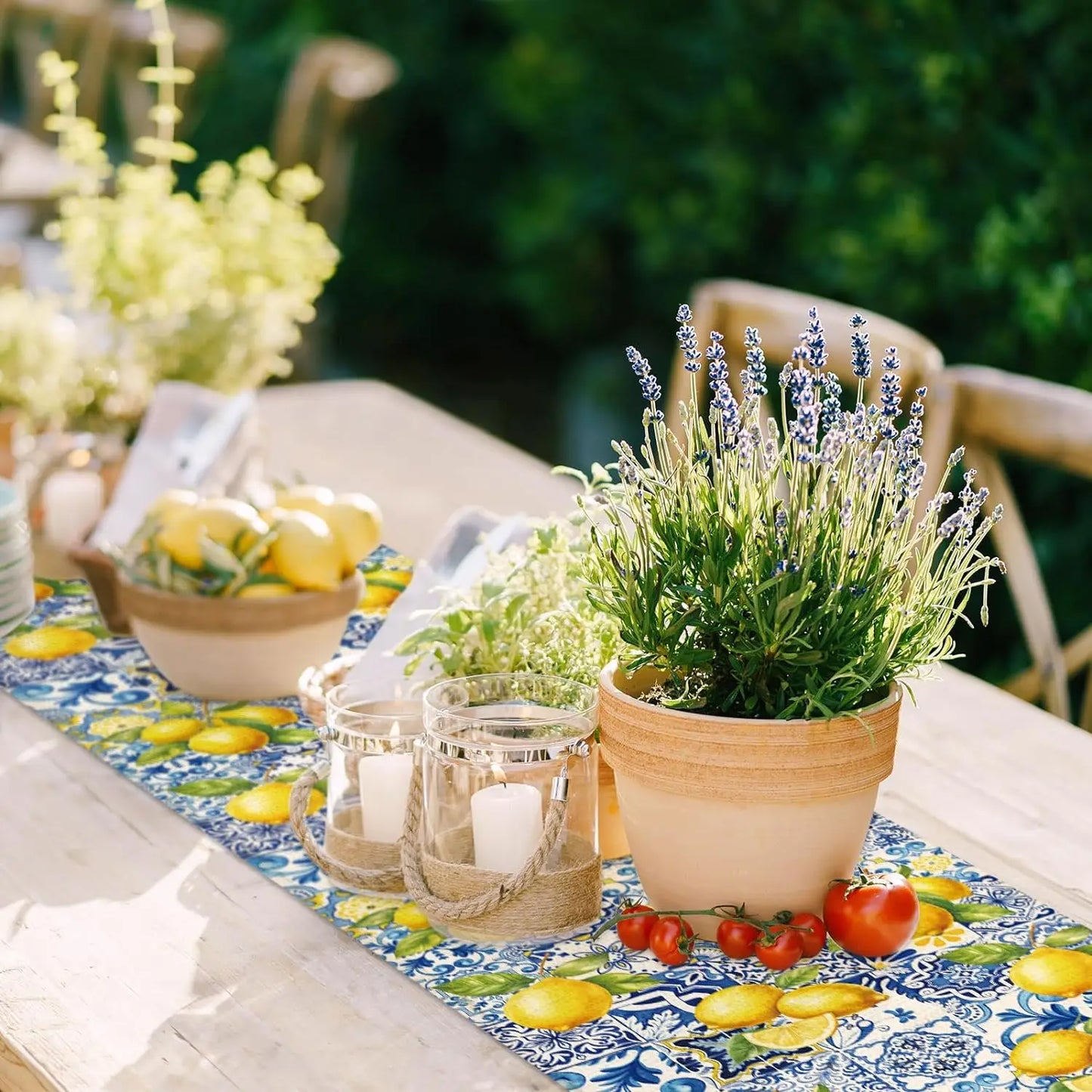 Lemon Linen Table Runner