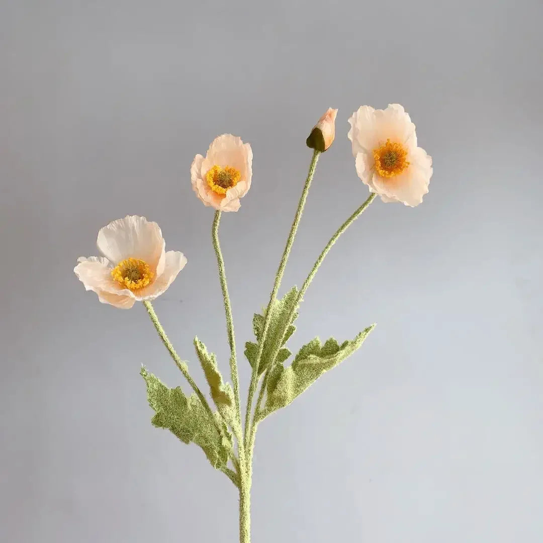 Elegant Artificial Poppy Bouquet