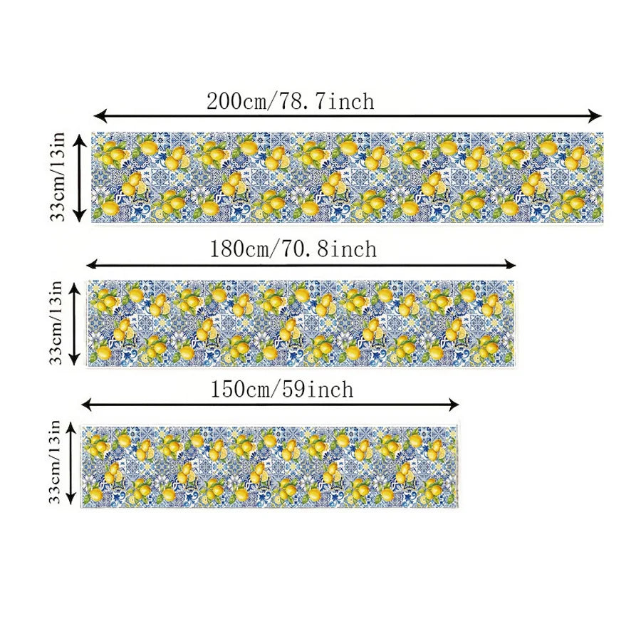 Lemon Linen Table Runner