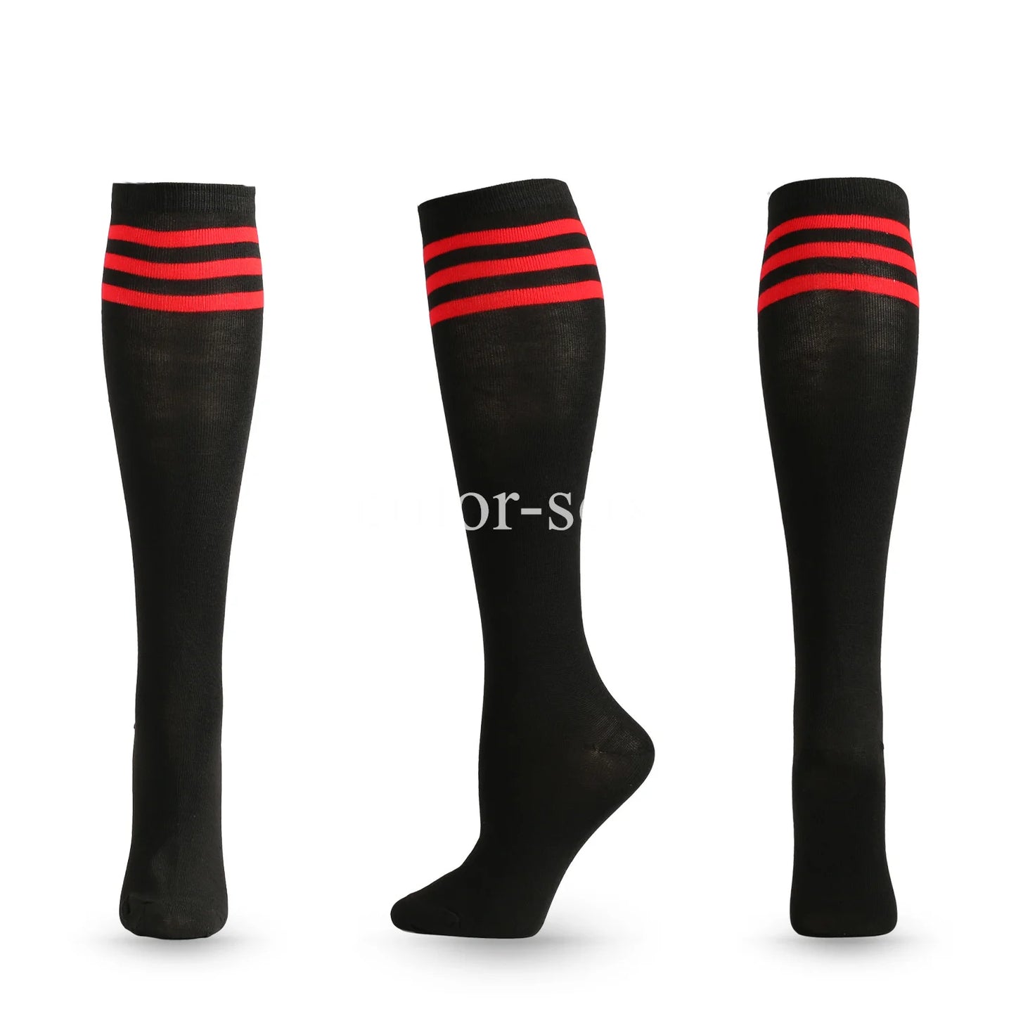Striped Knee-High Socks