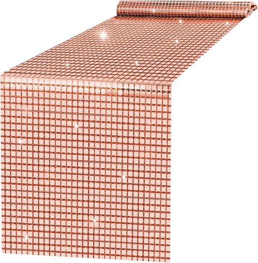 Falling in Love Glitter Sequin Disco Table Runner