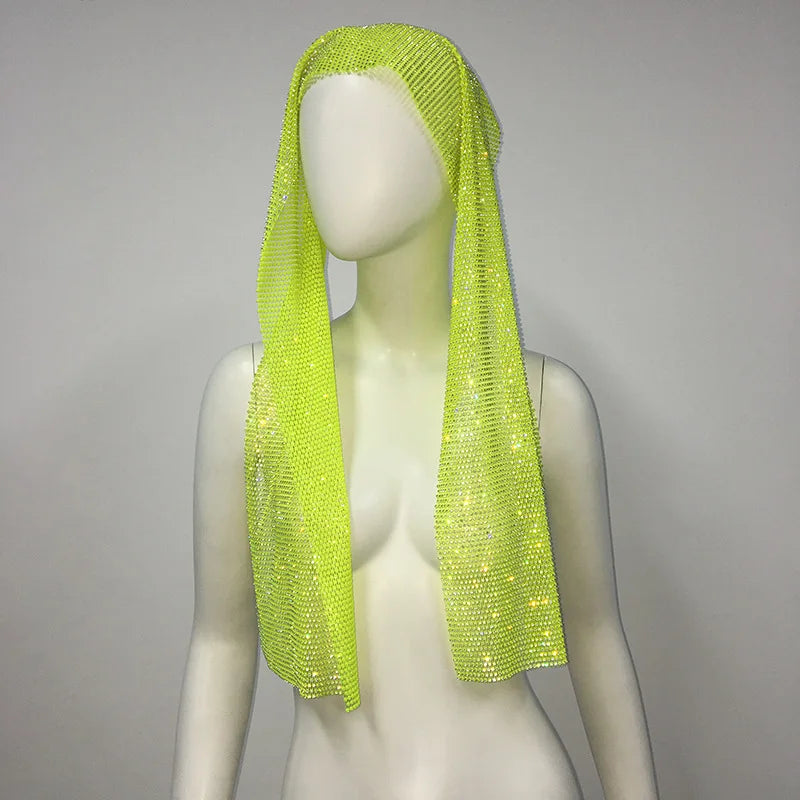 Crystal Rhinestone Headscarf
