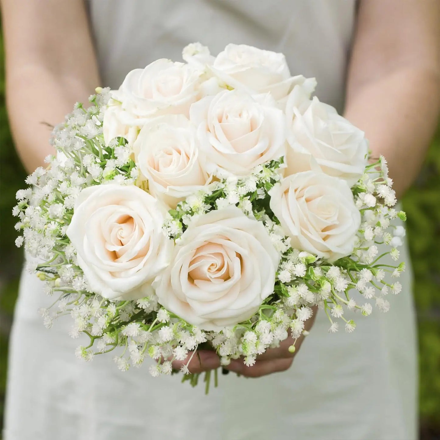 Artificial Baby's Breath and Decorative Leaves
