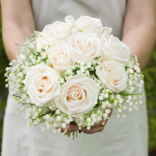 Artificial Baby's Breath and Decorative Leaves