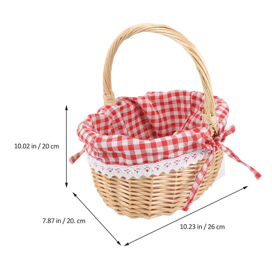 Woven Wicker Storage Basket