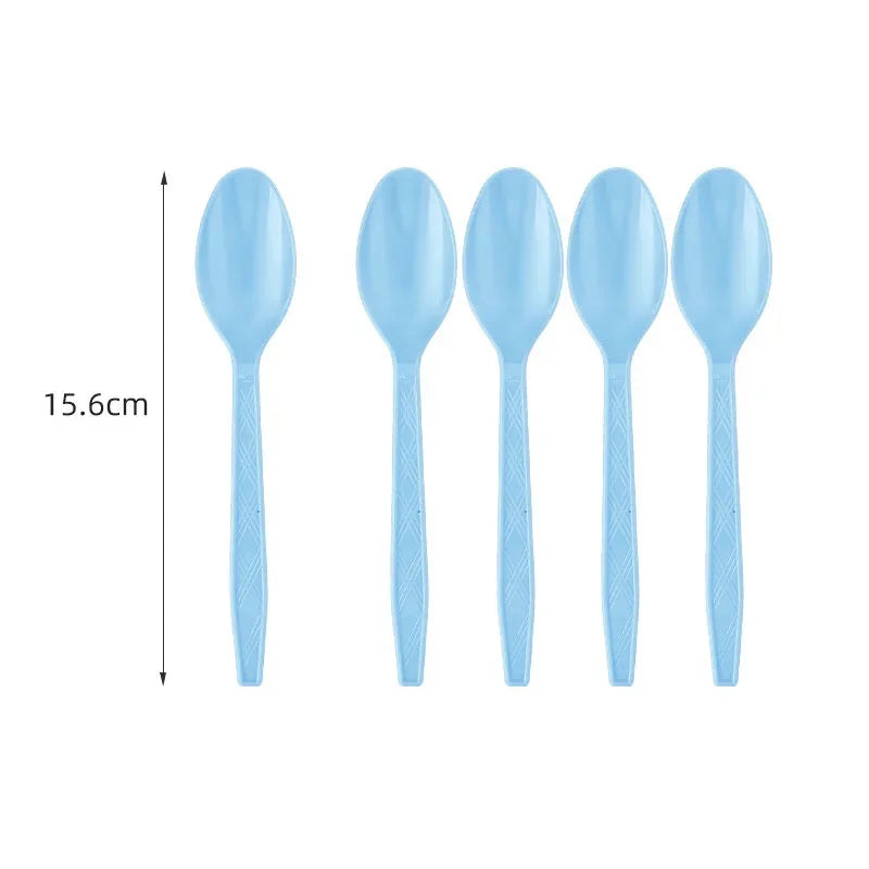 Light Blue Disposable Tableware