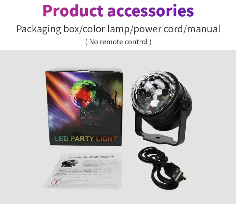 Rotating Disco Light