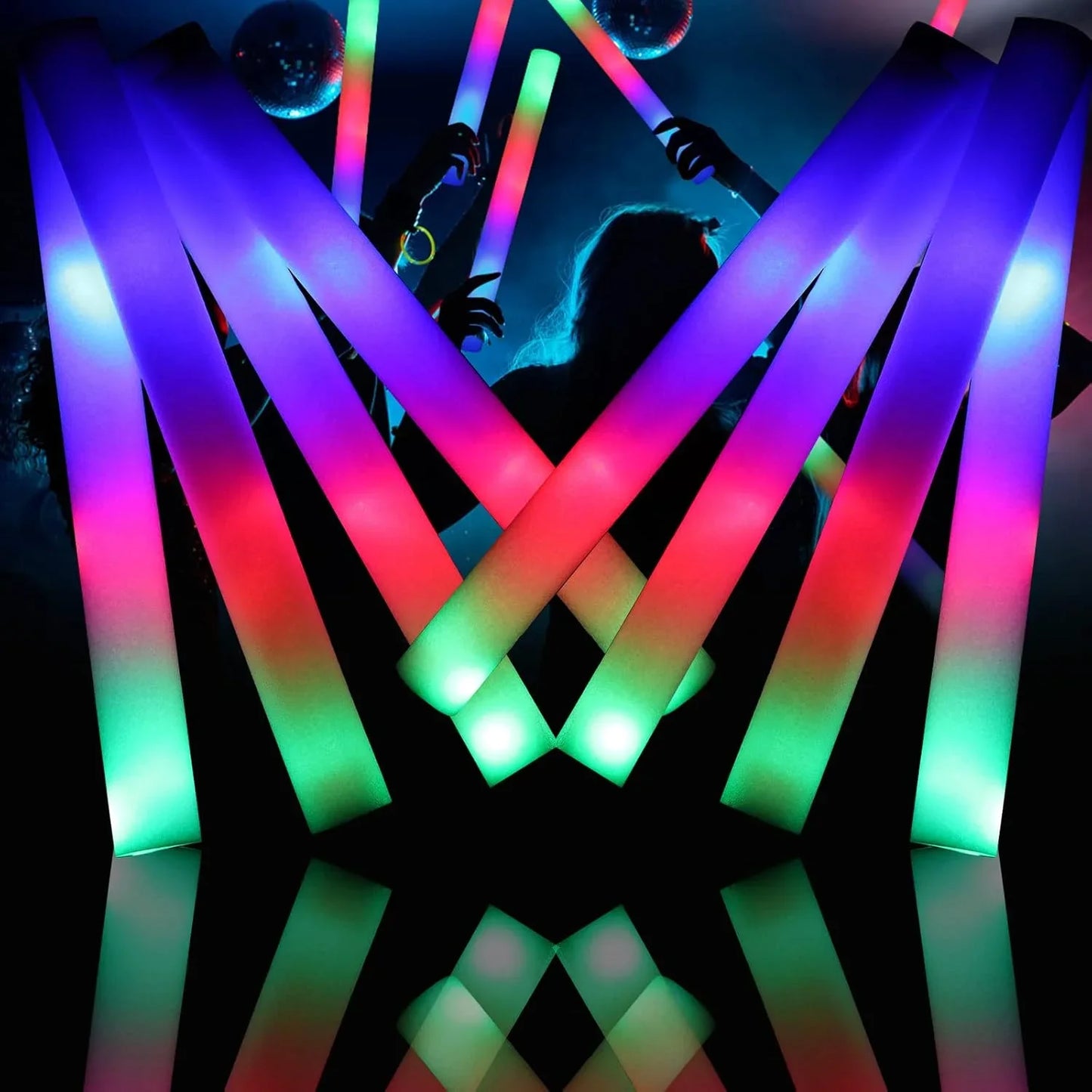 20 Glow Foam Sticks