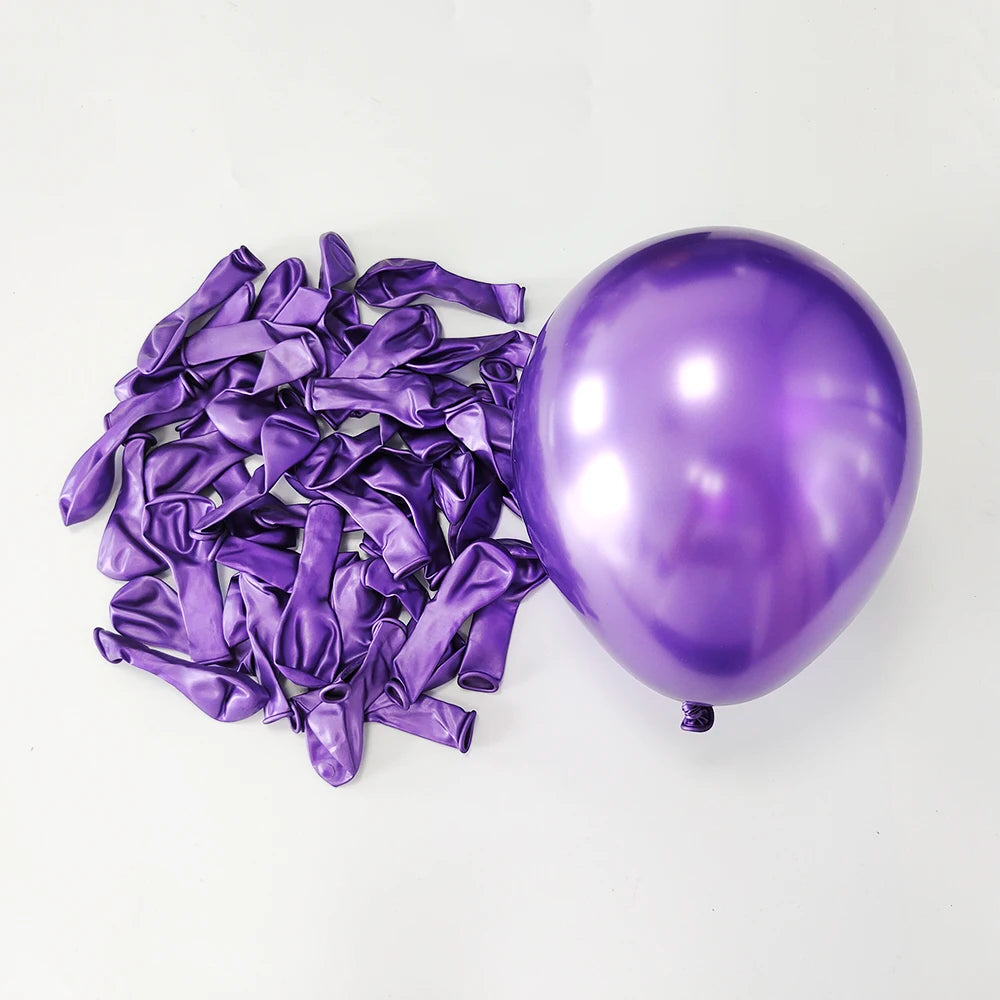 Disco Metallic Latex Balloons