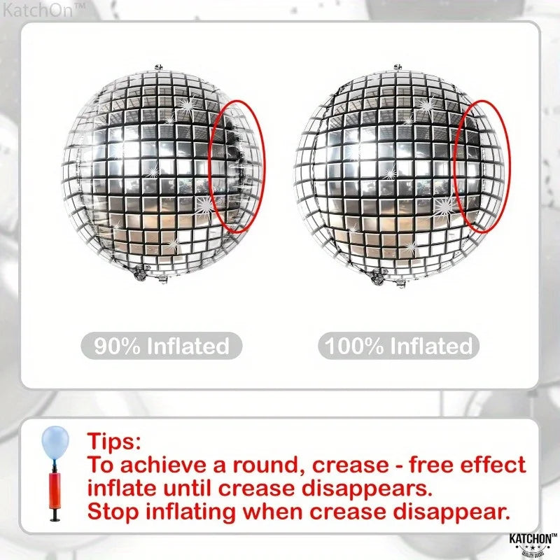 Silver Disco Ball Balloons