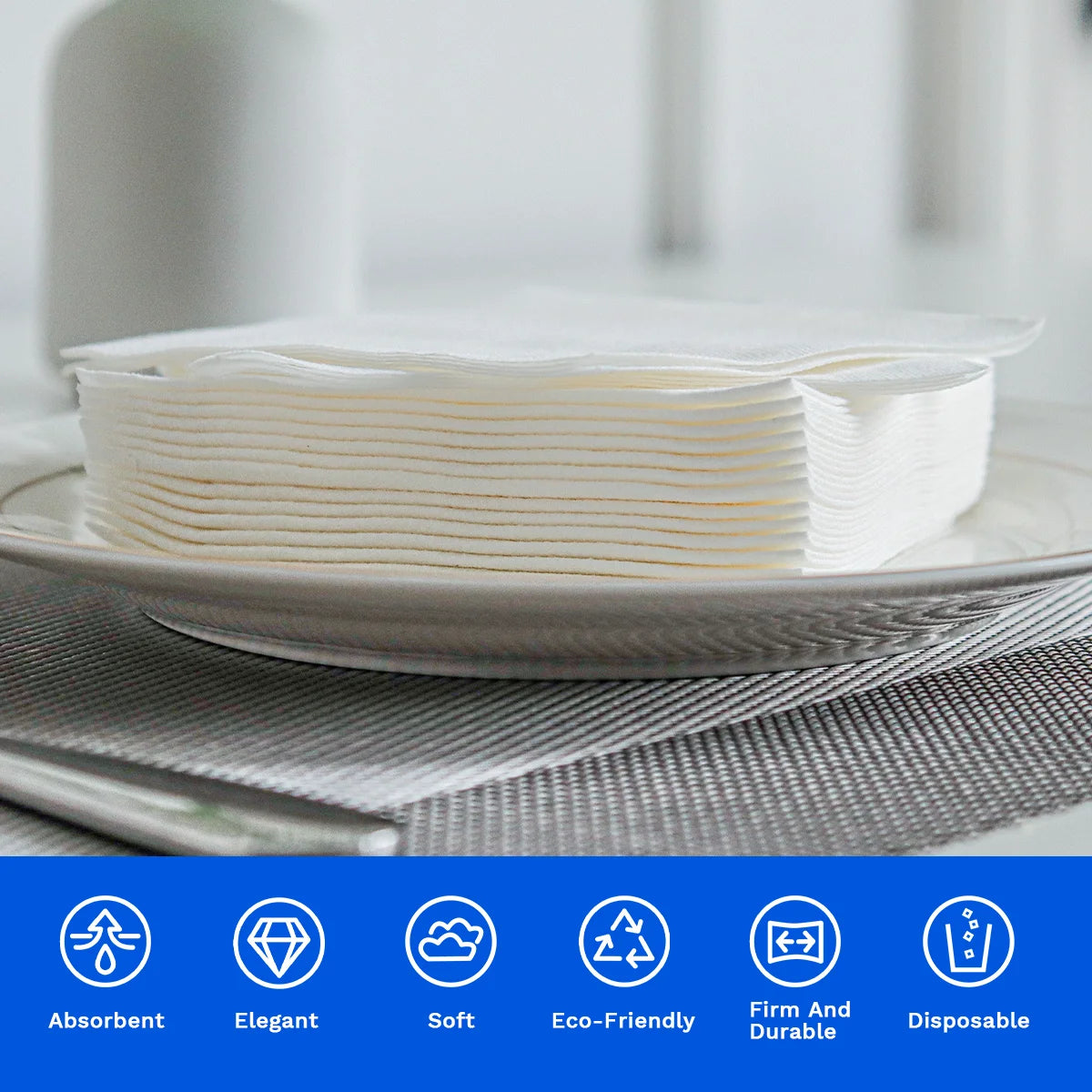 White Cocktail Napkins