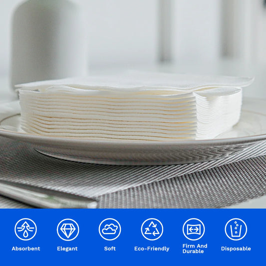 White Cocktail Napkins