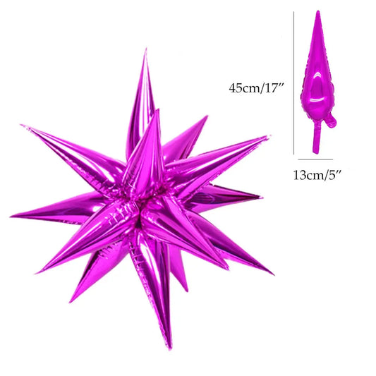 Disco Explosion Star Foil Balloons