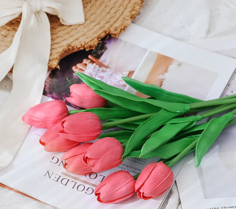 Vibrant Artificial Tulips