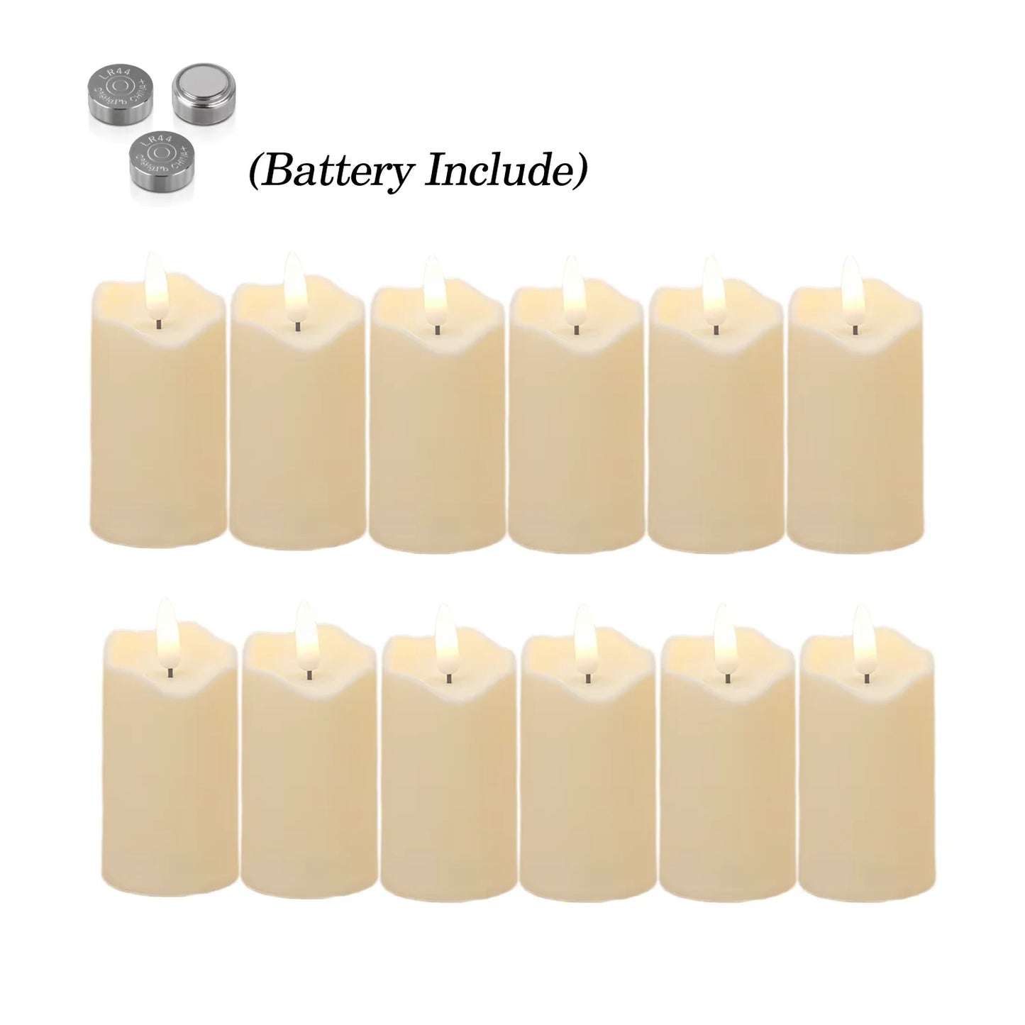 Flameless LED Pillar Candles
