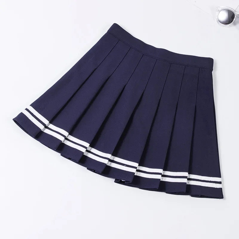 Sporty Pleated Tennis Mini Skirt