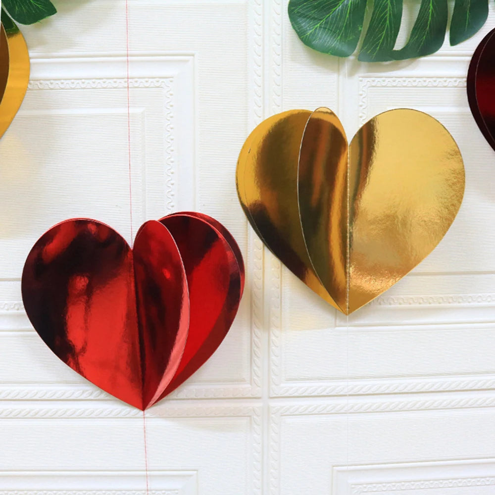 3D Heart Garland