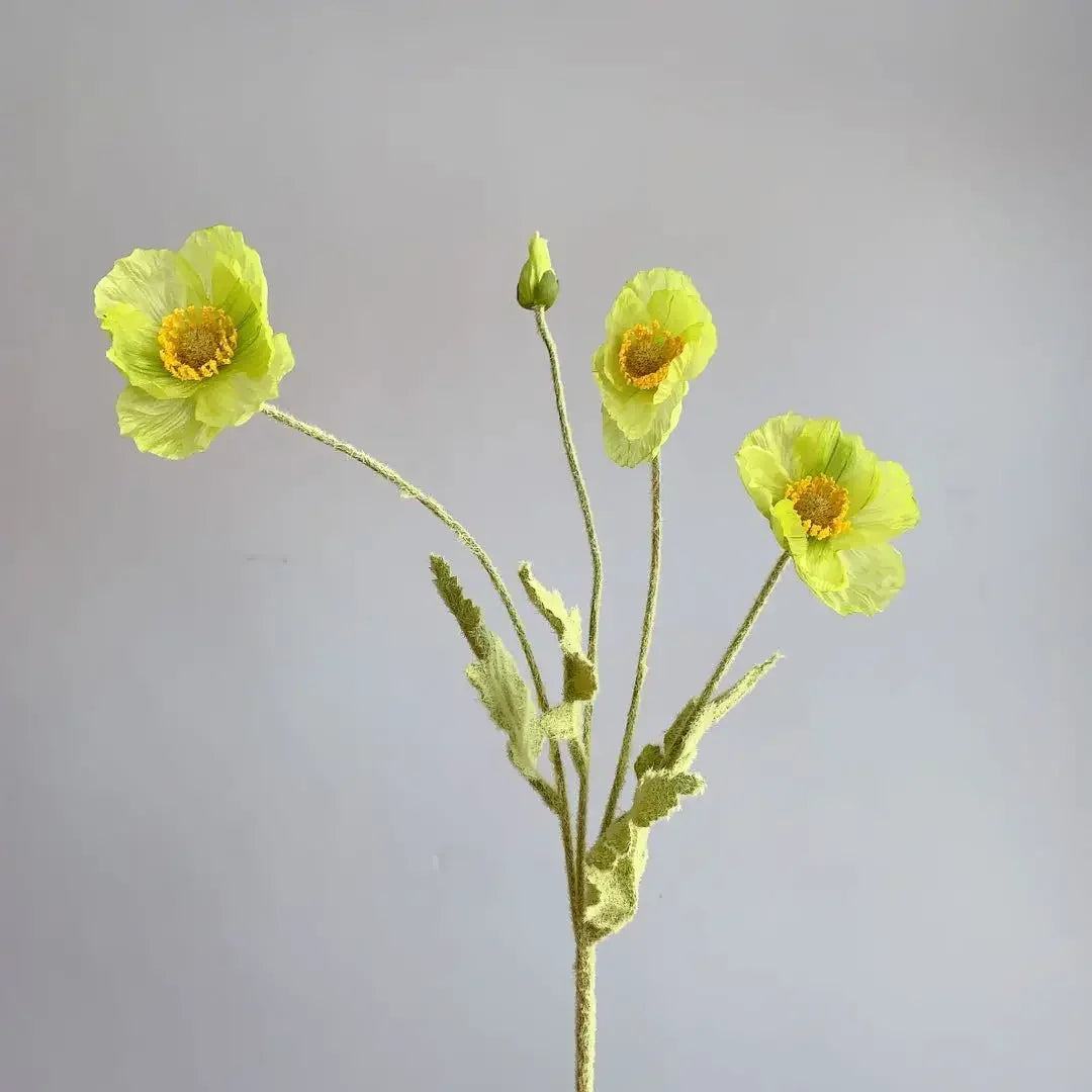 Elegant Artificial Poppy Bouquet