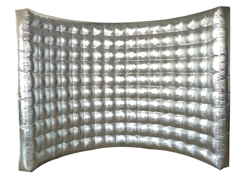 Silver Inflatable Photo Wall 3m x 2.4m