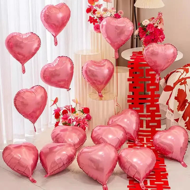 Red Heart Balloons