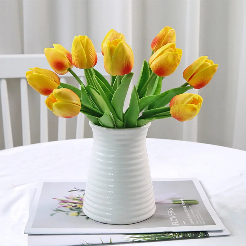 Vibrant Artificial Tulips