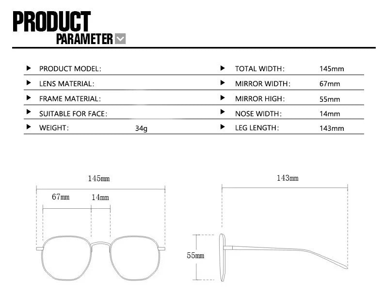 Large Frame Sunglasses