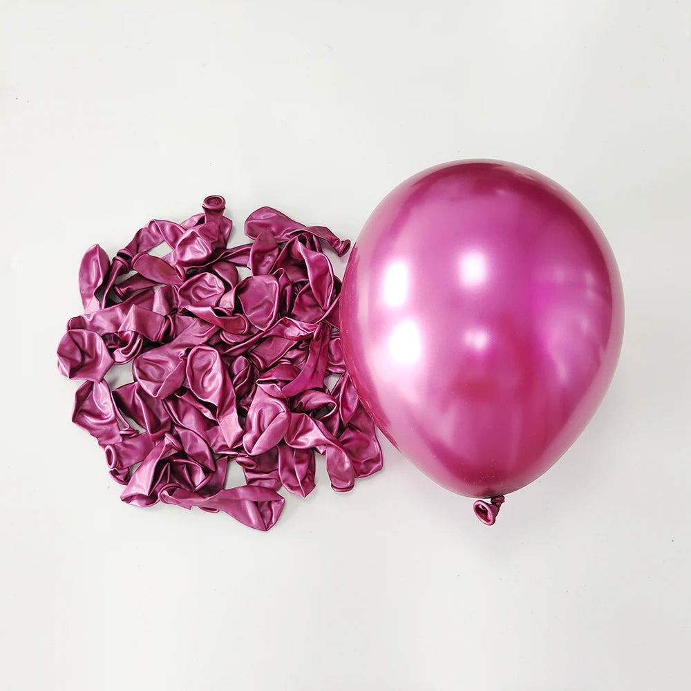 Disco Metallic Latex Balloons