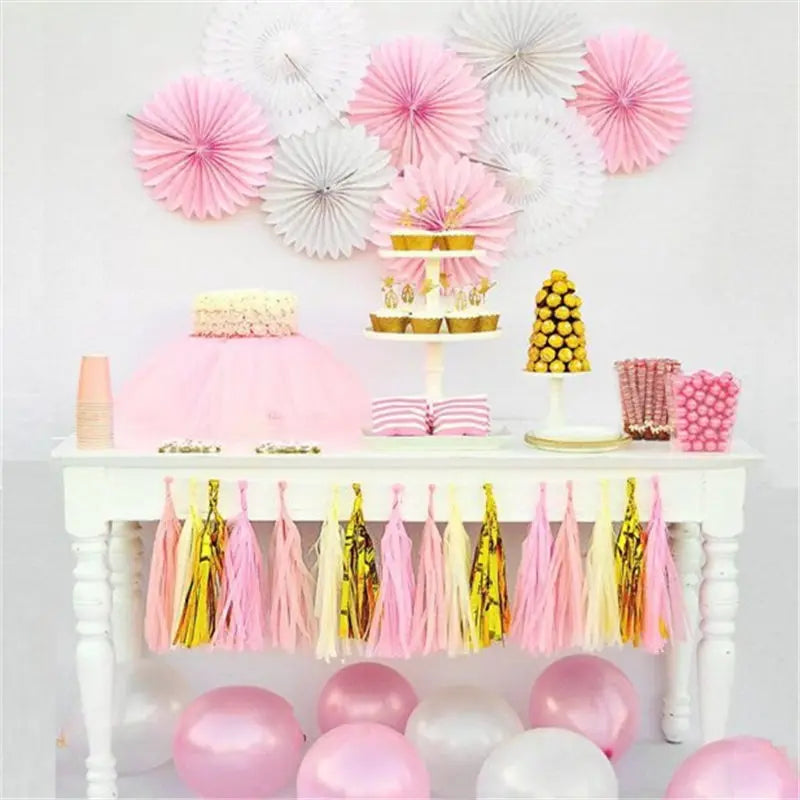 Tissue Paper Tassel Garland