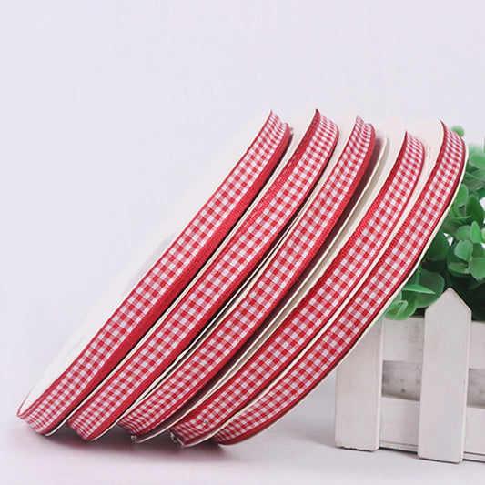Red Plaid Ribbon