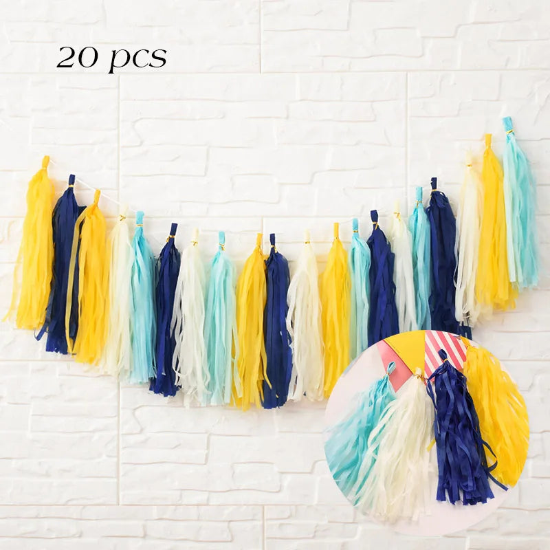 Tissue Paper Tassel Garland