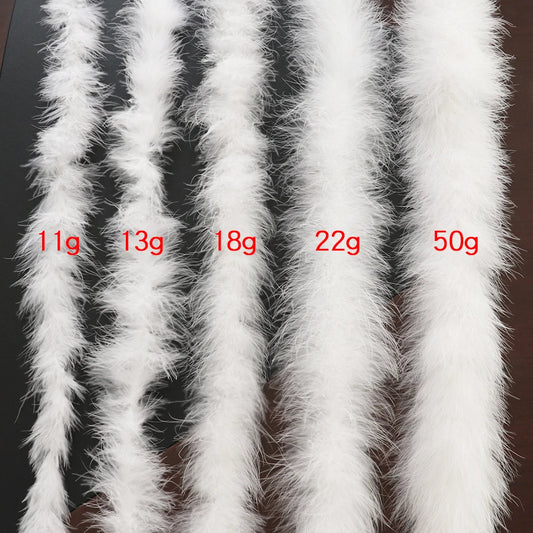 White Fluffy Boa