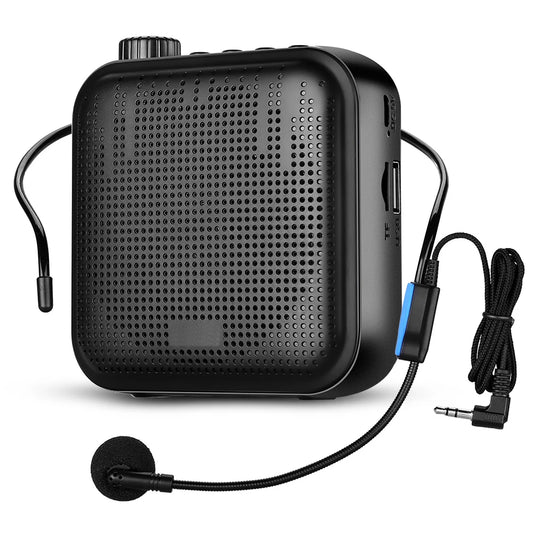Portable Voice Amplifier with Wired Microphone