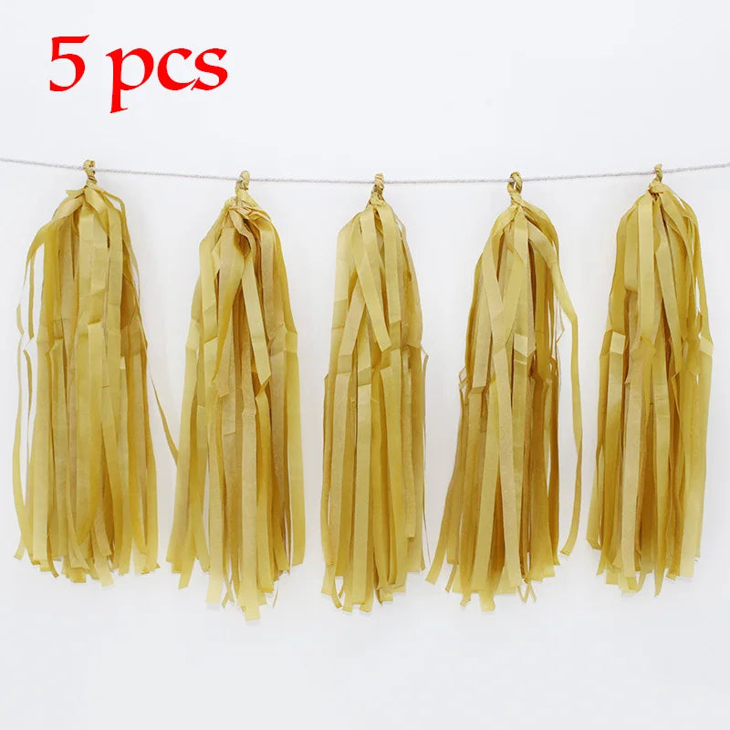 Tissue Paper Tassel Garland
