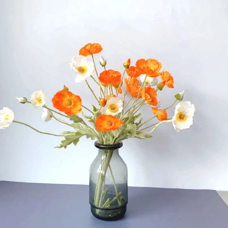 Elegant Artificial Poppy Bouquet