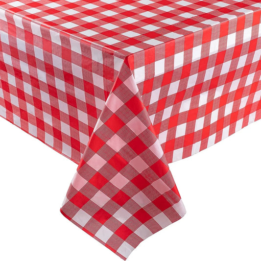 Checkered Disposable Tablecloth