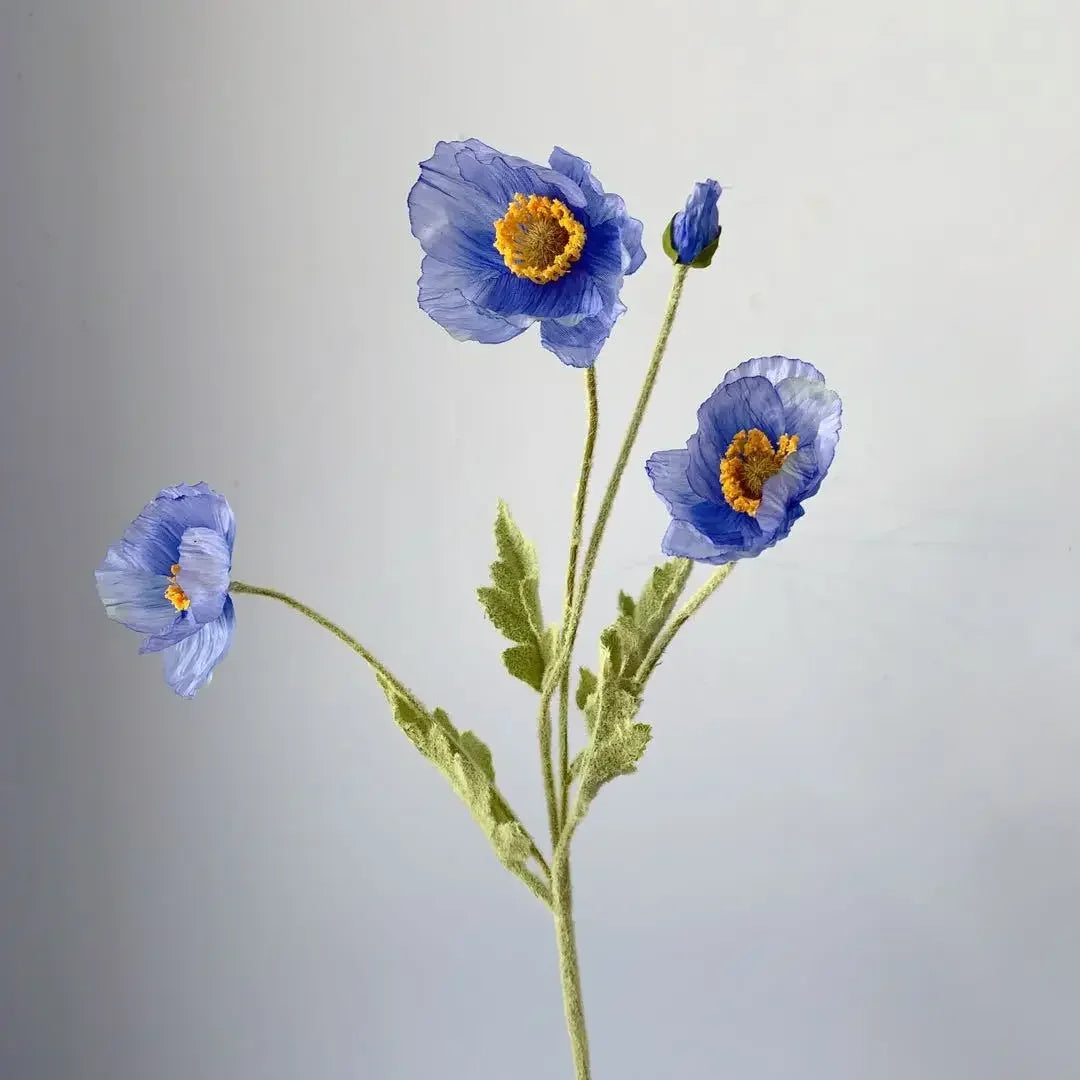 Elegant Artificial Poppy Bouquet