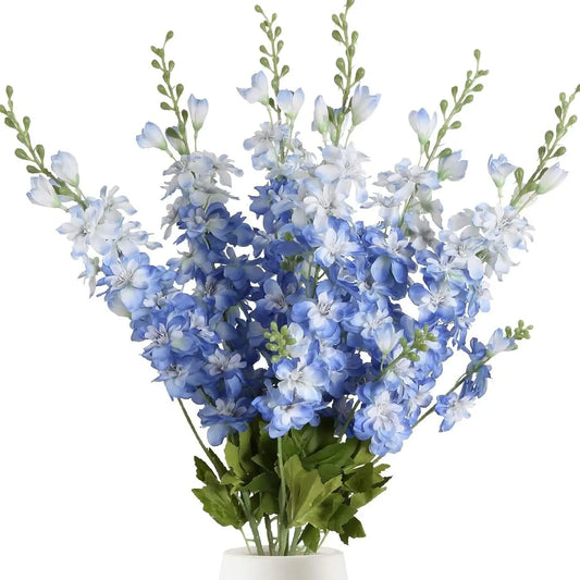 Delphinium Artificial Flower Bouquet – Elegant Silk Peony Arrangement